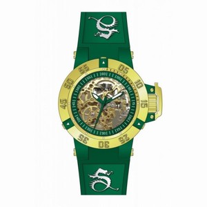Invicta Subaqua Mechanical Green Skeleton Dial Green Silicone Ladies Watch 16791