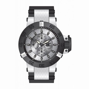 Invicta Subaqua Multi-Function Silver Dial Black Polyurethane Men's Watch 17117