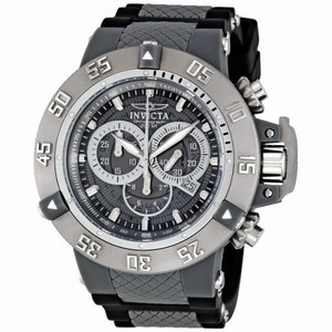Invicta Subaqua Noma III Chronograph Black Dial Black Polyutherane Men's Watch 0927
