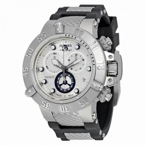 Invicta Subaqua Noma III Chronograph White Dial Black Silicone & Stainless Steel Men's Watch 14942