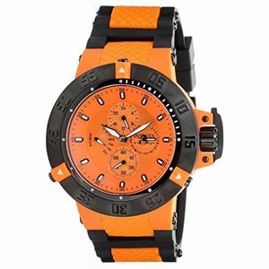 Invicta  Subaqua Noma III Multi-Function Orange Dial Black Rubber with Orange Pastic Men's Watch 17119