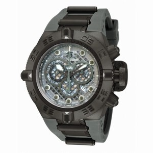 Invicta Subaqua Noma IV Chronograph Grey Cut Out Dial Grey Rubber Men's Watch 11805