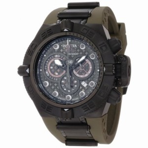 Invicta  Subaqua Noma IV Chronograph Olive Green Dial Olive Green Polyurethane Men's Watch 11814