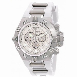 Invicta Subaqua Noma IV Swiss Chronograph White Dial Stainless Steel Men's Watch 1392
