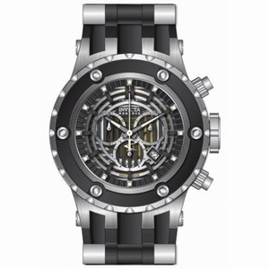 Invicta Subaqua Reserve Chronograph Black Dial Silver-plated Men's Watch 16831