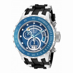 Invicta Subaqua Reserve Chronograph Blue Dial Black Polyurethane Men's Watch 18549