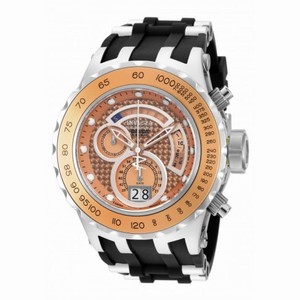 Invicta Subaqua Reserve Chronograph Rose Dial Black Polyurethane Men's Watch 18550