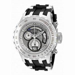 Invicta Subaqua Reserve Chronograph Silver Dial Black Polyurethane Men's Watch 18548