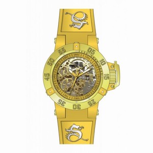 Invicta Subaqua Yellow Skeleton Yellow Silicone Ladies Watch 16788