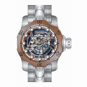 Invicta Venom Antique Silver Skeleton Dial Stainless Steel Men's Watch 15991