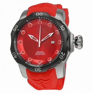 Invicta Venom Automatic Red Dial Red Silicone Strap Men's Watch 19302