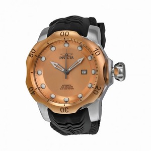 Invicta Venom Automatic Rose Dial Black Silicone Men's Watch 19313