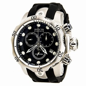 Invicta Venom Chronograph Black Dial Black Rubber Strap Men's Watch 6110