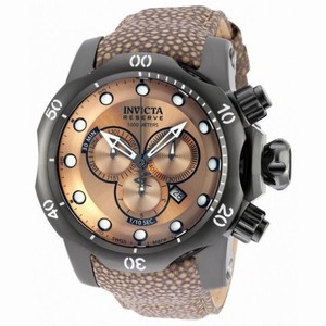 Invicta Venom Bronze Dial Brown Leather Men's Chronograph Watch 18307