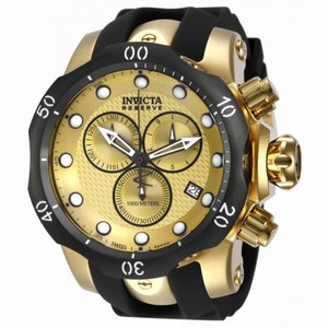Invicta Venom Champagne Dial Black Polyurethane Men's Watch 16150