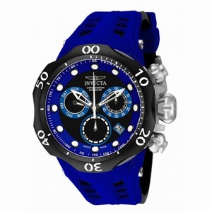 Invicta Venom Chronograph Black and Blue Dial Blue and Black Silicone Men's Watch 16988