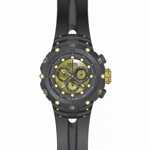 Invicta Venom Chronograph Black and Gold Dial Black Silicone Men's Watch 18451