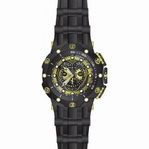Invicta Venom Chronograph Black and Gold Dial Black Silicone Men's Watch 20430
