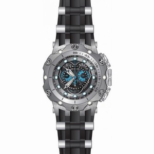 Invicta Venom Chronograph Black and Silver Dial Black Silicone Men's Watch 20422