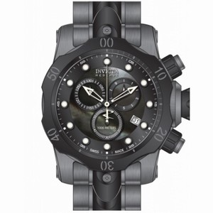 Invicta Venom Chronograph Black Dial Black and Gunmetal Ion-plated Men's Watch 80687