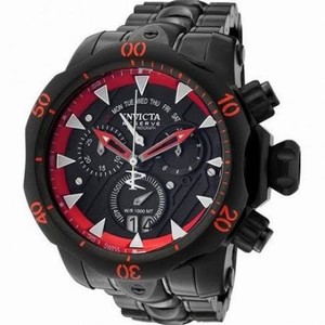 Invicta Venom Chronograph Black Dial Black Ion-plated Men's Watch 1599