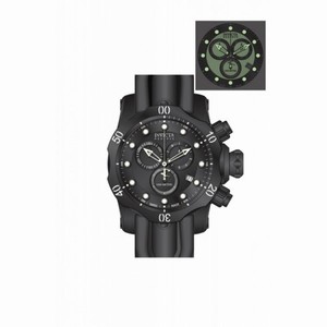 Invicta Venom Chronograph Black Dial Black Polyurethane Men's Watch 80578