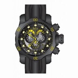 Invicta Venom Chronograph Black Dial Black Silicone Men's Watch 14459