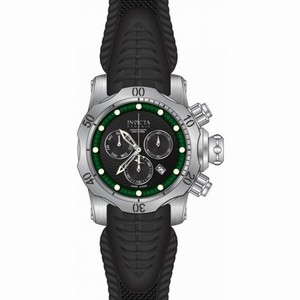 Invicta Venom Chronograph Black Dial Black Silicone Men's Watch 19006