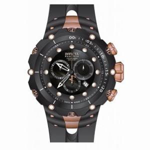 Invicta Venom Chronograph Black Dial Black Synthetic Rubber Men's Watch 80484