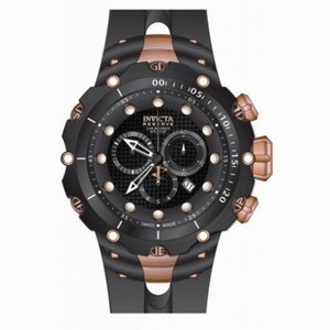 Invicta Venom Chronograph Black Dial Black Synthetic Rubber Men's Watch 80485