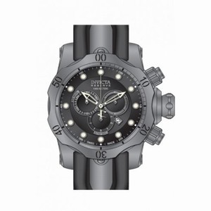 Invicta Venom Chronograph Black Dial Grey Silicone Men's Watch 14167