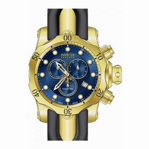 Invicta Venom Chronograph Blue Dial Black Polyurethane Men's Watch 16148