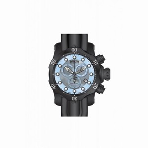 Invicta Venom Chronograph Blue Dial Black Polyurethane Men's Watch 80581