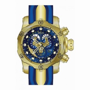 Invicta Venom Chronograph Blue Dial Blue Polyurethane Men's Watch 14465