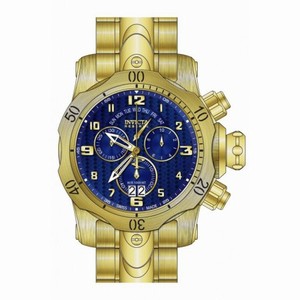 Invicta Venom Chronograph Blue Dial Gold-plated Stainless Steel Men's Watch 17635