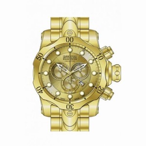 Invicta Venom Chronograph Champagne Dial Gold Ion-plated Men's Watch 14503
