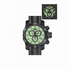 Invicta Venom Chronograph Green Dial Black Polyurethane Men's Watch 80576