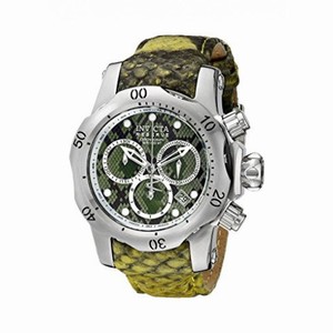 Invicta Venom Chronograph Green Dial GreenLeather Men's Watch 18310