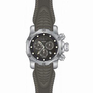 Invicta Venom Chronograph Grey Dial Grey Silicone Men's Watch 19011