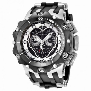Invicta Venom Chronograph Gunmetal Dial Black Silicone Men's Watch 20427