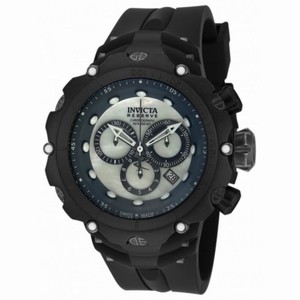 Invicta Venom  Chronograph Mother of Pearl Dial Black Silicone Men's Watch 18454