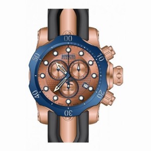 Invicta Venom Chronograph Rose Dial Black Polyurethane Men's Watch 16153