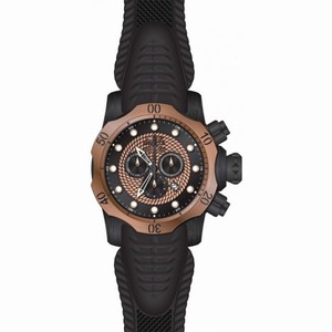 Invicta Venom Chronograph Rose Dial Men's Black Silicone Men's Watch 20445