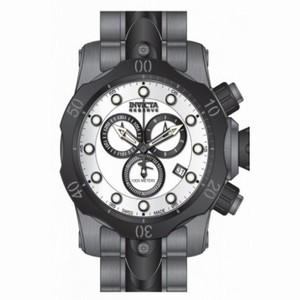 Invicta Venom Chronograph White Dial Black and Gunmetal Ion-plated Men's Watch 80686
