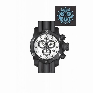 Invicta Venom Chronograph White Dial Black Polyurethane Men's Watch 80577