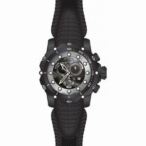 Invicta Venom Chronopgraph Black and Silver Dial Black Silicone Men's Watch 20399