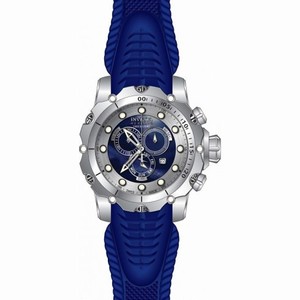 Invicta Venom Chronopgraph Blue and Silver Dial Blue Silicone Men's Watch 20397