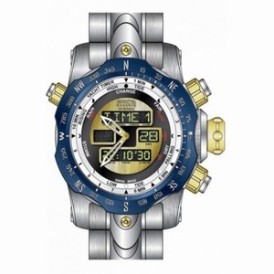 Invicta Venom Multi-Function Gold Digital Dial Stainless Steel Men's Watch 12586
