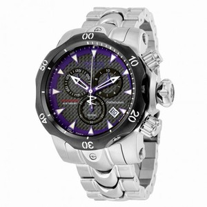 Invicta Venom Purple Dial Stainless Steel Men's Watch 10177