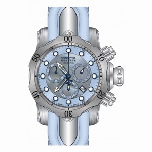 Invicta Venom Reserve Blue and Silver Dial Blue Polyurethane Men's Watch 19895